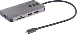 STARTECH USB-C MULTIPORT ADAPTER, 4K DUAL HDMI, 5GBPS USB HUB, 100W PD 3 YR