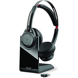 PLANTRONICS VOYAGER FOCUS B825 OTH WIRELESS UC STEREO HEADSET W/CHARGING STAND,ANC, USB-A