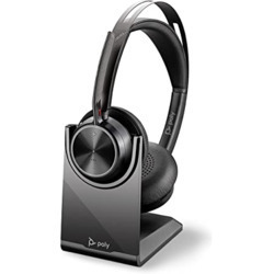 PLANTRONICS VOYAGER FOCUS B825 OTH WIRELESS MS STEREO HEADSET W/CHARGING STAND,ANC, USB-A