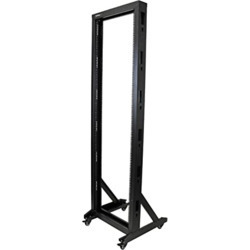 STARTECH 2-POST RACK FOR SERVER EQUIPMENT WITH CASTERS - 42U 2YR