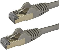 STARTECH 3M CAT6A ETHERNET CABLE - 10GbE STP SNAGLESS 100W POE GREY LTW