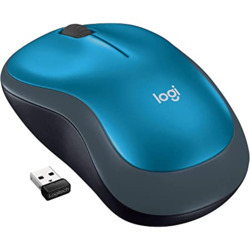 LOGITECH M185 WIRELESS MOUSE -BLUE, 2.4GHZ USB RECEIVER, PLUG AND PLAY - 3YR WTY