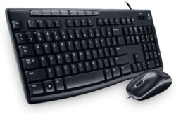 LOGITECH MK200 WIRED MEDIA KEYBOARD AND MOUSE COMBO - 3YR WTY