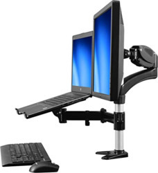 STARTECH SINGLE-MONITOR AND LAPTOP STAND - ONE-TOUCH HEIGHT ADJUSTMENT 5YR