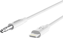 BELKIN 90CM LIGHTNING TO 3.5MM AUDIO CABLE, MFi, WHITE