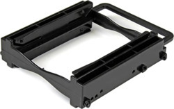 STARTECH DUAL 2.5" TO 3.5" DRIVE BAY MOUNTING BRACKET, 5MM TO 12.5MM, EASY INSTALL,2YR