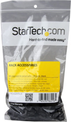 STARTECH M6 CAGE NUTS, 100 PACK, BLACK